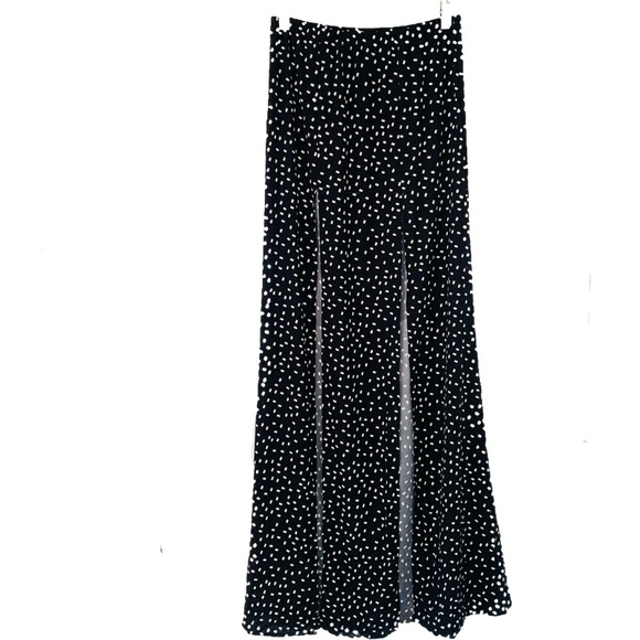 🛑SOLD Stone Cold Fox Cryptic Maxi Skirt Silk in Black Size 1 - Picture 3 of 8